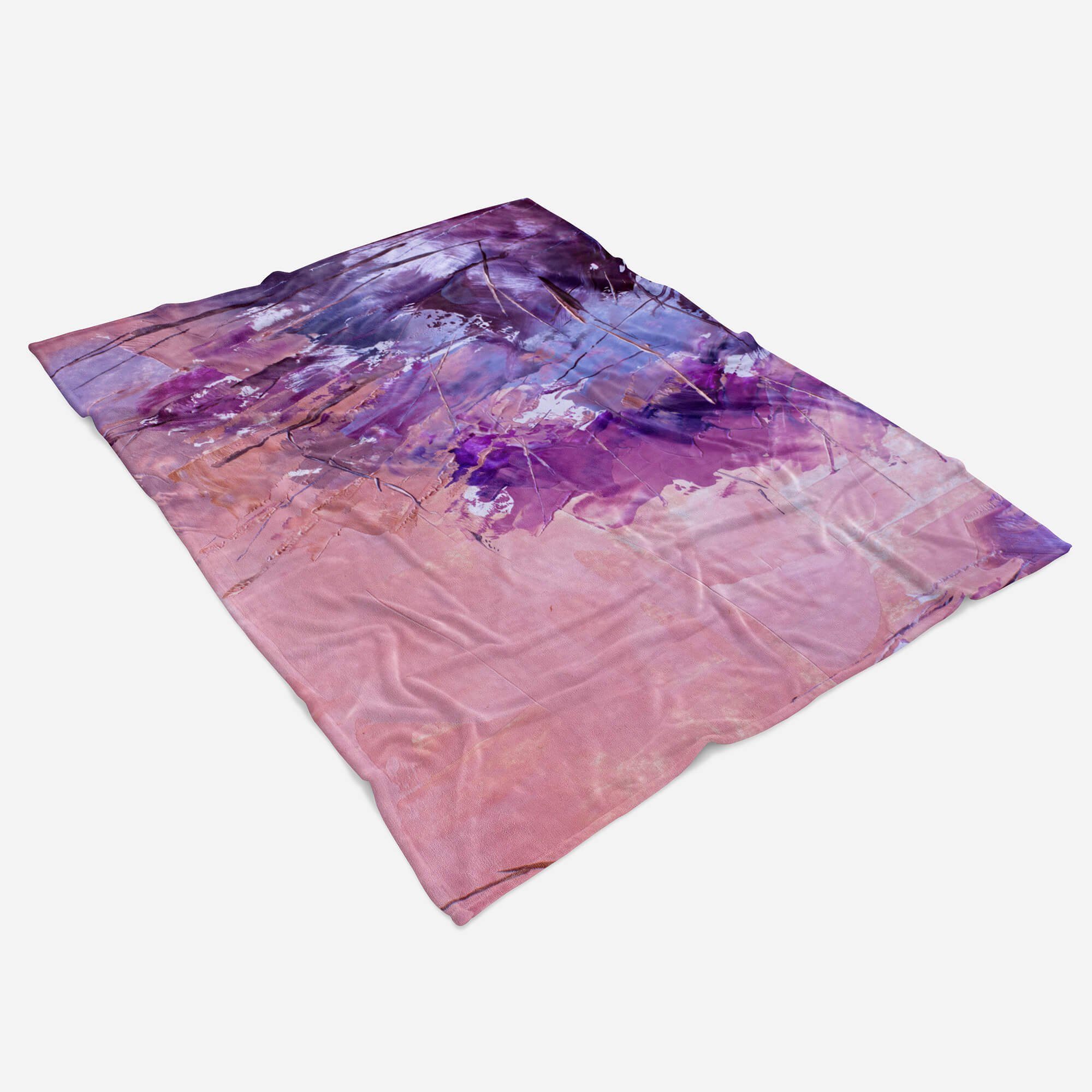 Abstrakt Kuscheldecke Kunstvoll, mit Fotomotiv Handtücher Saunatuch Handtuch Baumwolle-Polyester-Mix (1-St), Farbe Strandhandtuch Sinus Handtuch Art