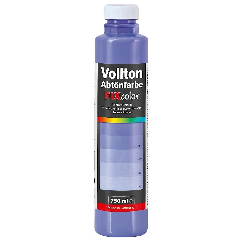 baufan® Vollton- und Abtönfarbe Farbe zum Mischen Innen und Außen Volltonfarbe, Farbtöne für dekorative Anstriche + Abtönen weißer Dispersionsfarben