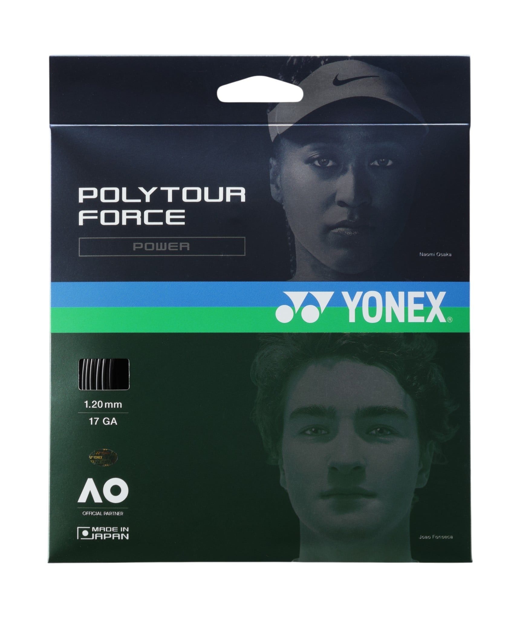 Tennissaite Poly Tour Force (Haltbarkeit+Power) schwarz 12m Set