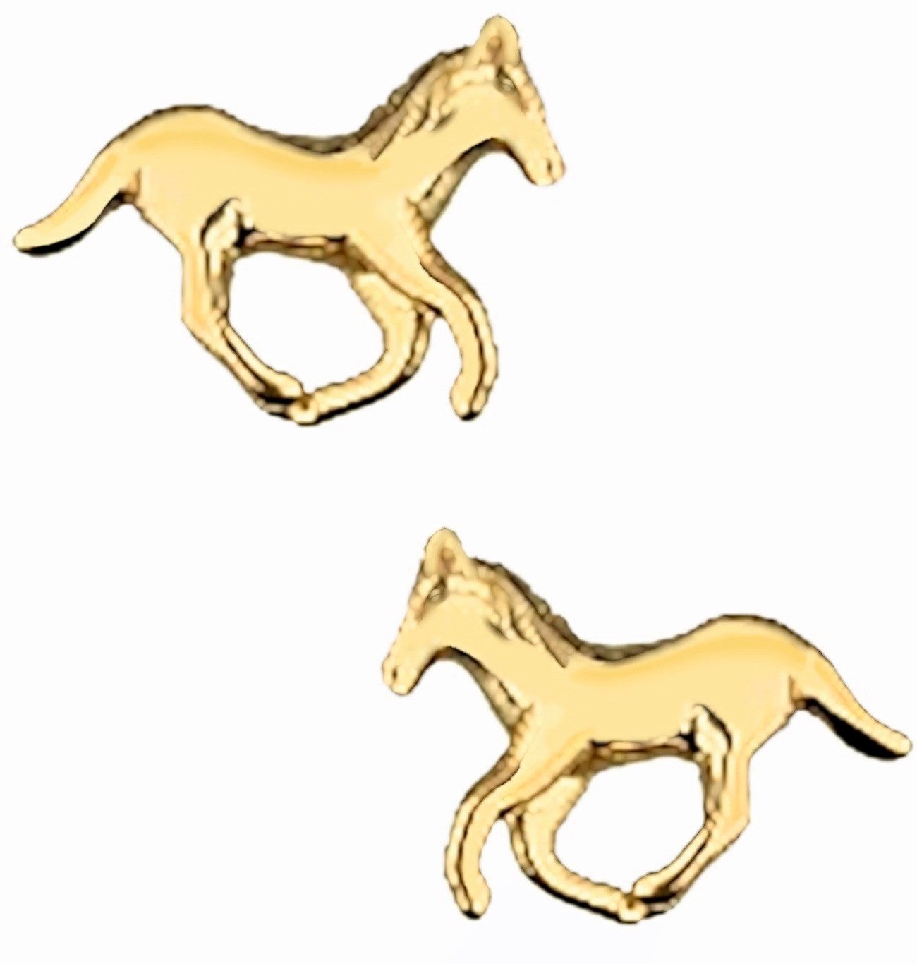 Goldene Hufeisen Ohrring-Set Goldene Pferde Ohrstecker für jede Gelegenheit günstig online kaufen