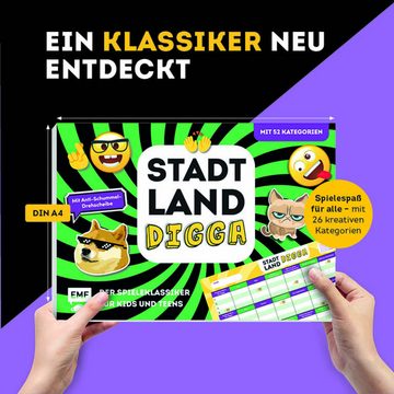 Michael Fischer Spiel, Stadt, Land, Digga - Der Spieleklassiker für Kids und Teens