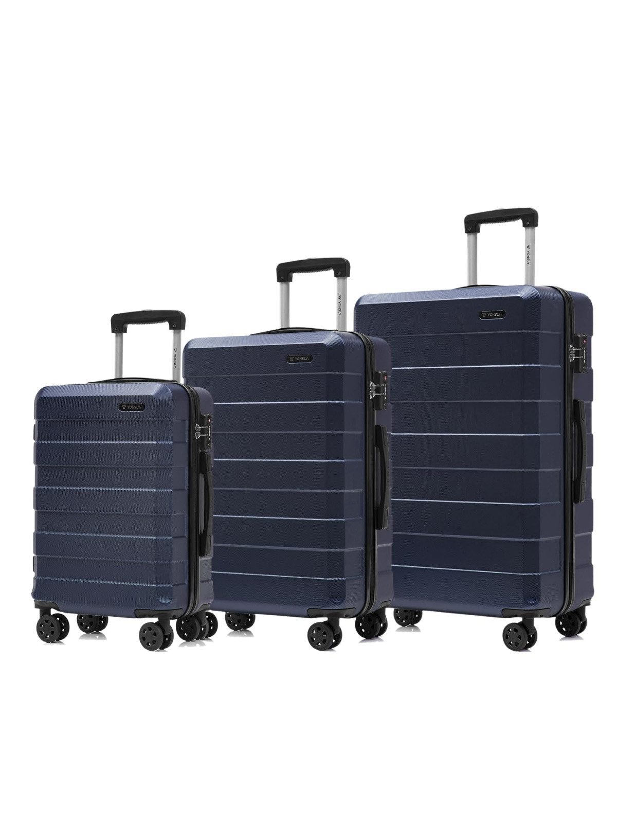 Trolleyset Premium Hartschalen-Reisekoffer Trolley Kabinenkoffer M-L-XL