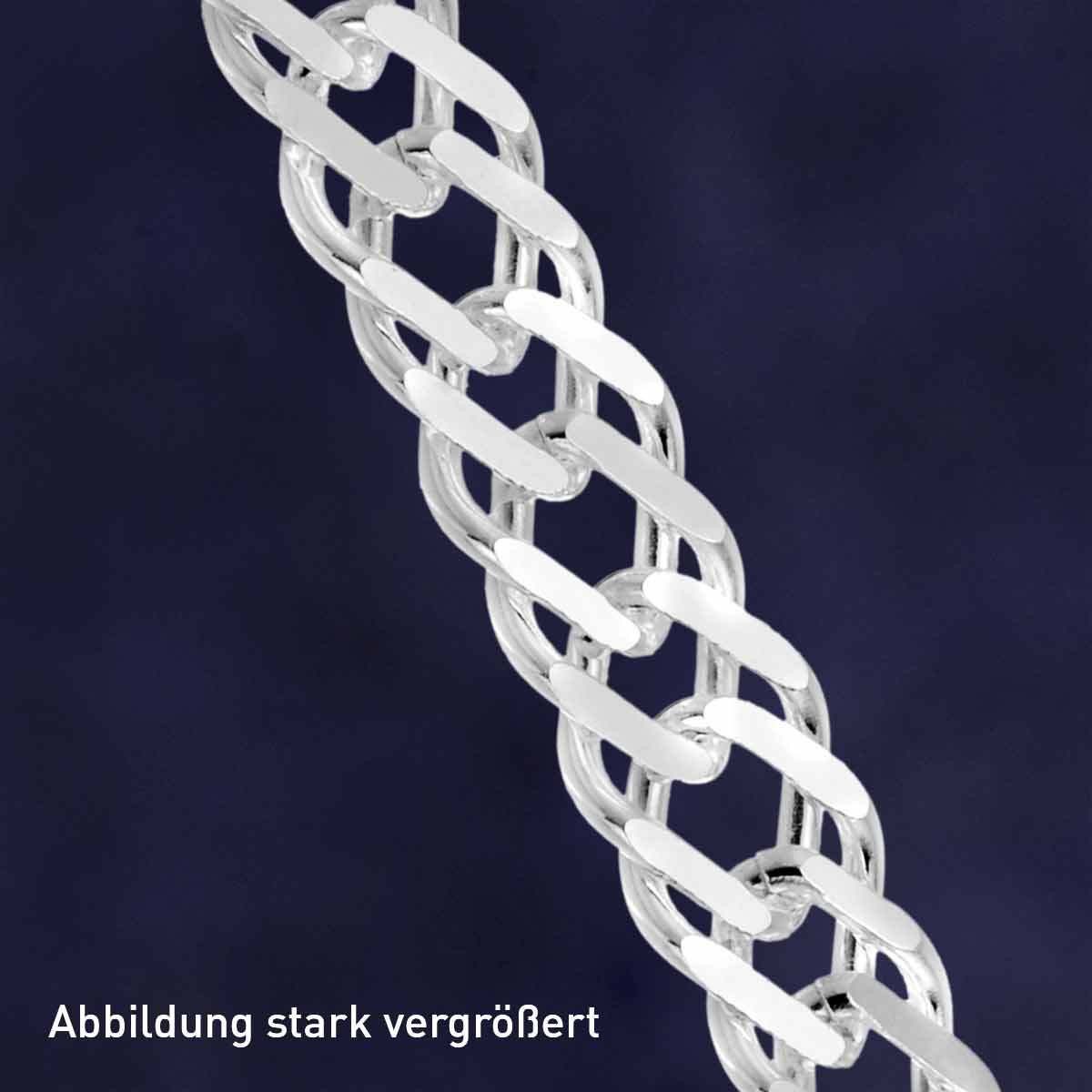 trendor Gliederarmband für 925 Silber Zwillingspanzer 3,9 mm