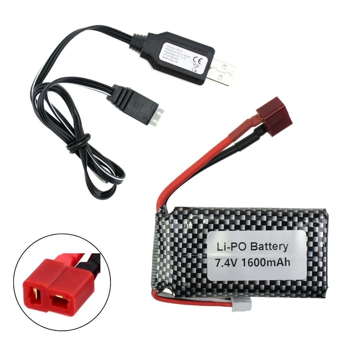 efaso Spielfahrzeug-Erweiterung LIPO Akku 7,4V 1600mAh Deans Stecker für XL günstig online kaufen