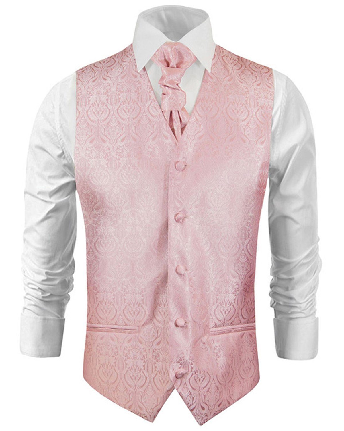 Paul Malone Anzugweste Herren Hochzeitsweste mit Plastron Set 2tlg barocke günstig online kaufen
