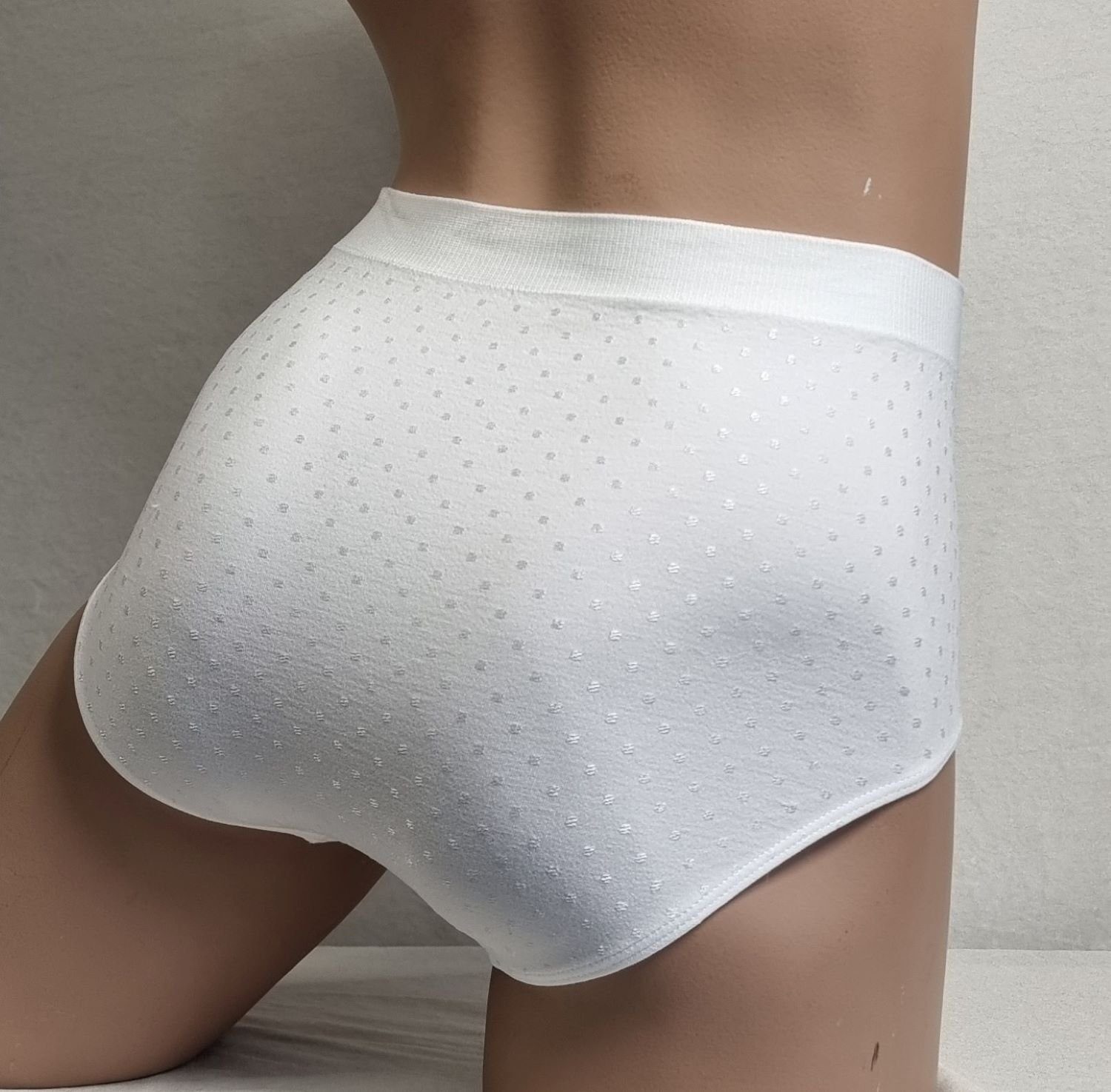 Dekker Taillenslip Damen Hüftslip Seamless 3er Pack ohne Nähte super elastisch (Packung, 3er - Pack) Satinpünktcken – Bild 5 von 5