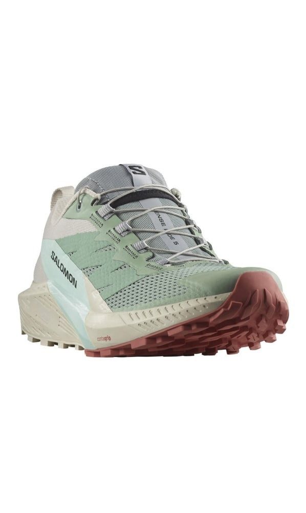 Salomon Sense Ride 5 beige/blau/mint Damen Laufschuh