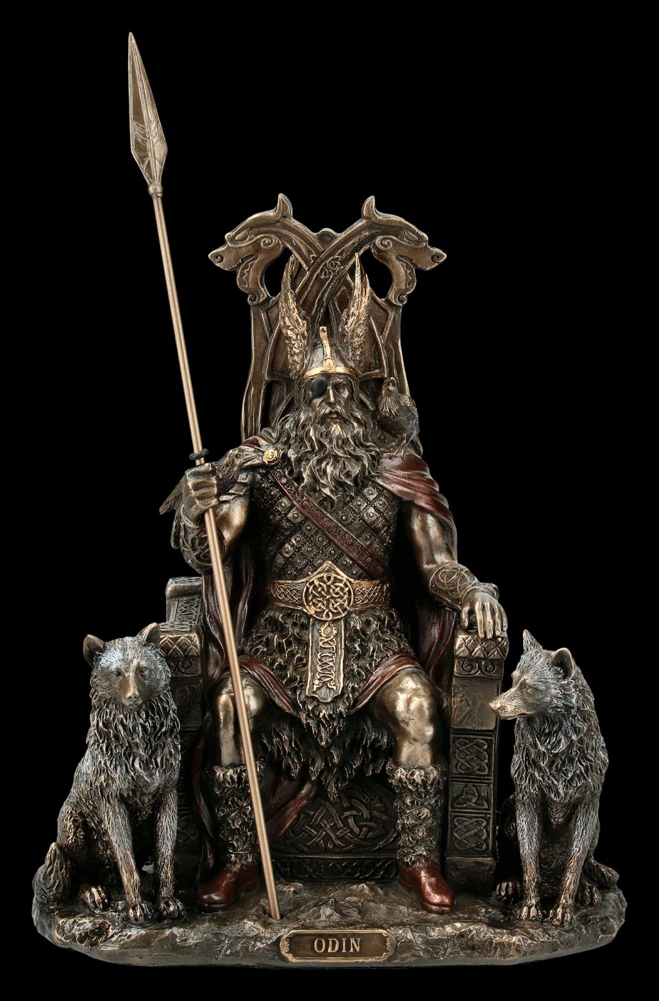 Figuren Shop GmbH Dekoobjekt Türklopfer - Diabolus Totenkopf - Gothic