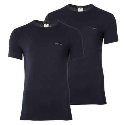 Versace T-Shirt Herren T-Shirt, 2er Pack - Unterhemd, Rundhals