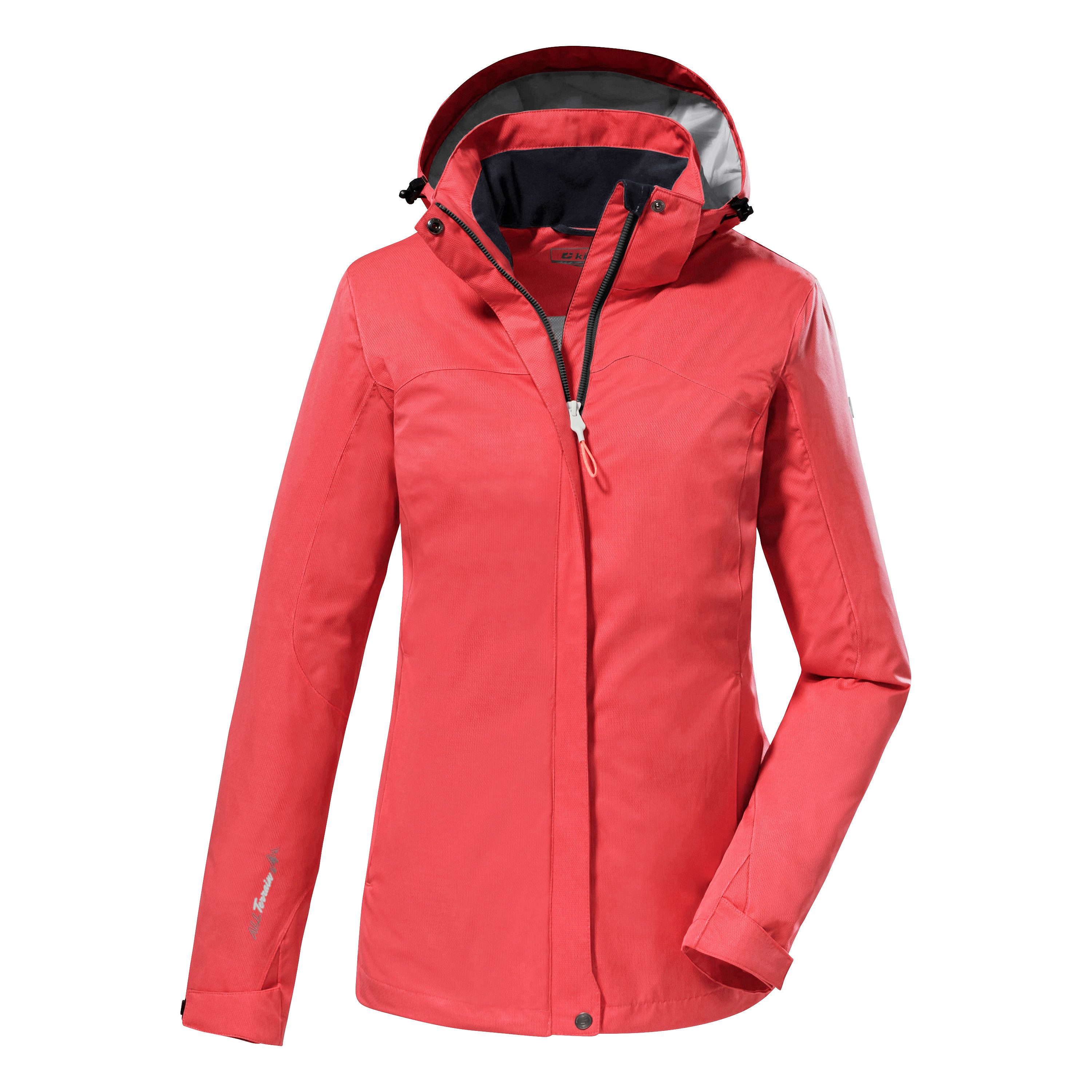 Killtec Funktionsjacke KOS 133 WMN JCKT CS Outdoorjacke, Hikingjacke mit abnehmbarer Kapuze