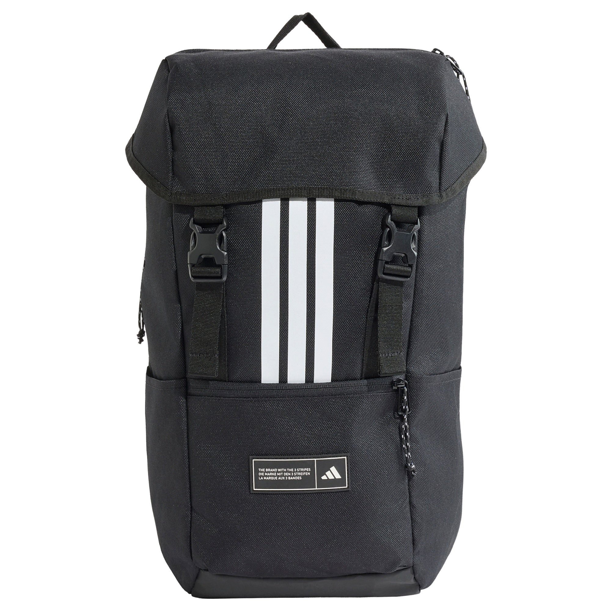 Freizeitrucksack 3 Stripes Flap Backpack - Rucksack 50 cm (black)