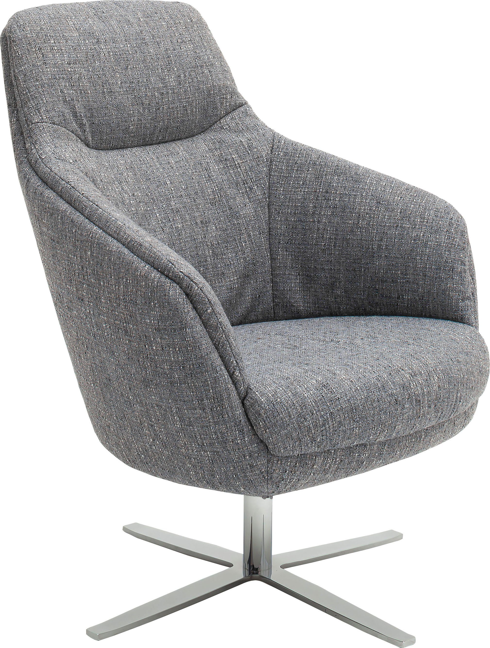 SCHÖNER WOHNEN-Kollektion Drehsessel Sky Sessel bequemer Loungesessel mit tollem Sitzkomfort, wahlweise mit Wippfunktion für noch mehr Wohlfühlkomfort