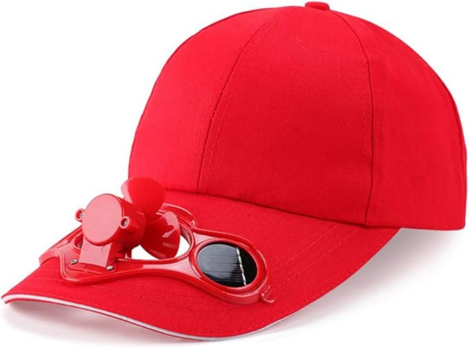 Bwecuy Baseball Cap Solar-Ventilator Kappe Baumwolle Sporthut Sonnenenergie