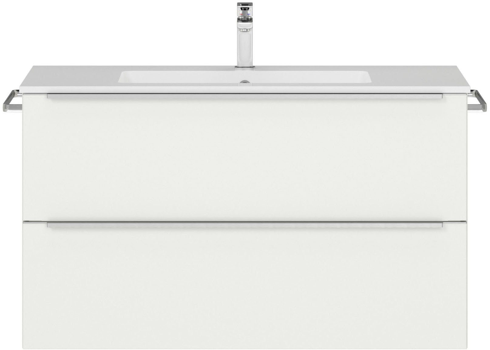 nobilia® Waschtisch-Set Levere, (1-St., vormontiert, mit Soft-Close), in vier Breiten