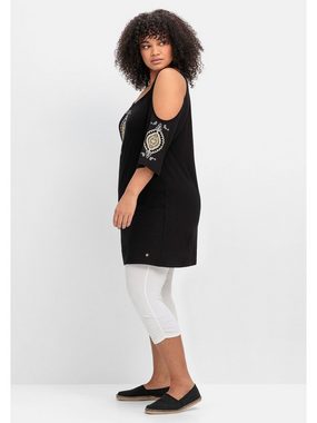 Sheego Longshirt Große Größen im Set, mit Caprileggings