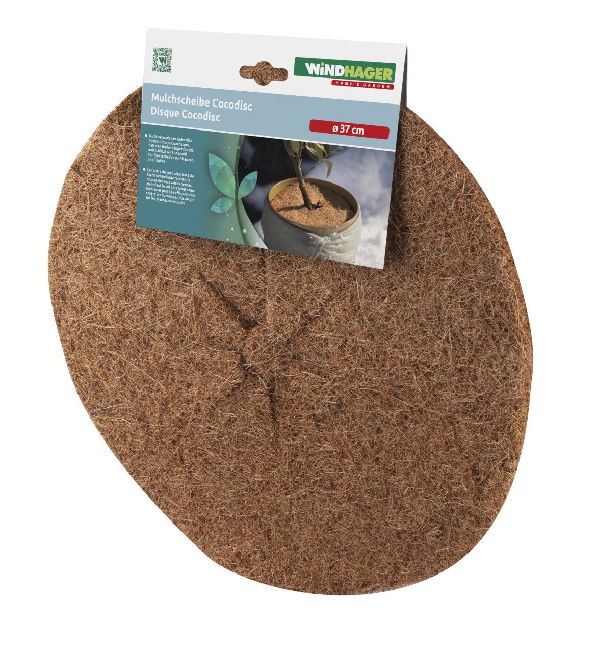 Wintervlies Windhager Mulchscheibe Cocodisc Ø 37 cm