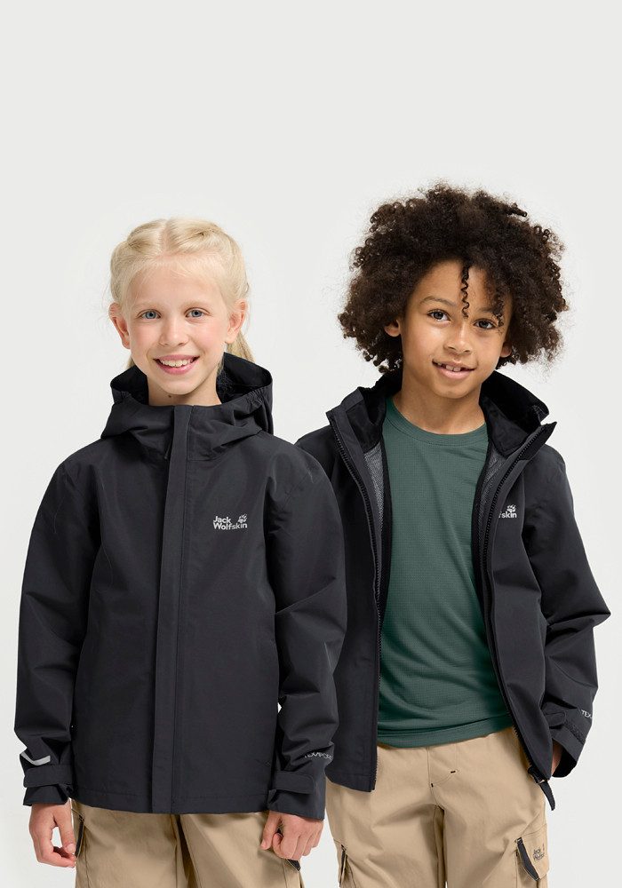 Jack Wolfskin Outdoorjacke HAZE 2L JKT K für Kinder, mit TEXAPORE CORE Technologie, wasserdicht, winddicht