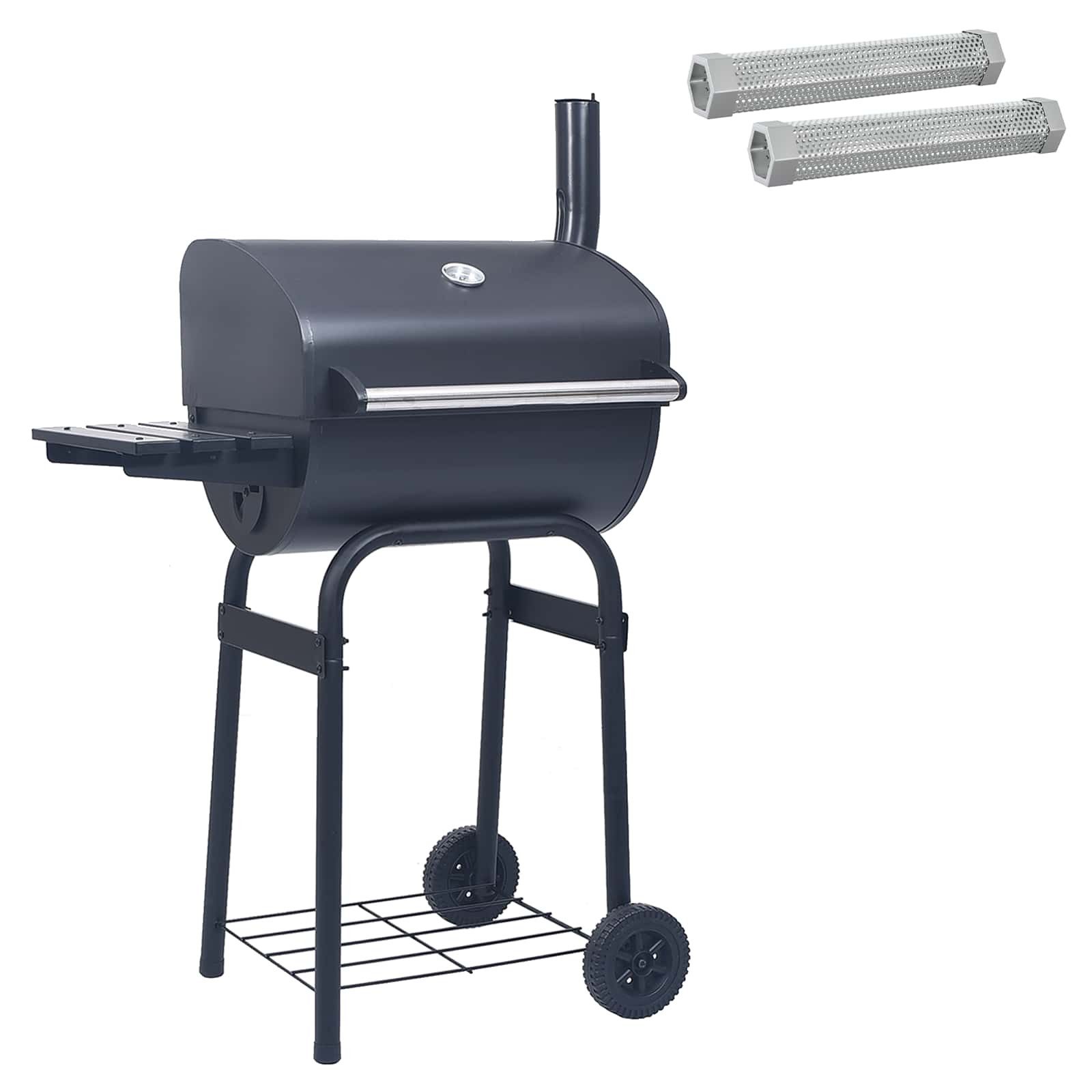 vidaXL Holzkohlegrill Holzkohlegrill 75 x 48 x 120 cm Silber