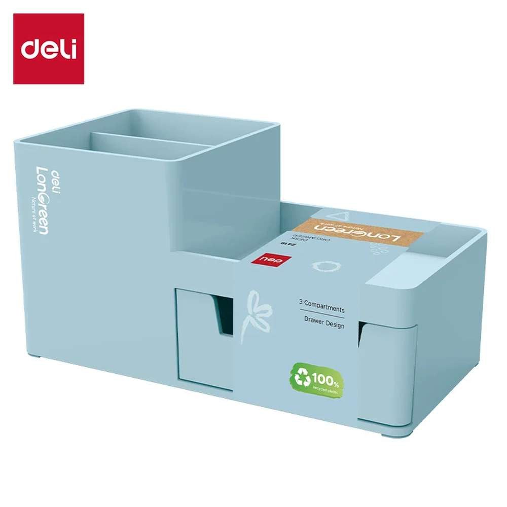 Deli Schreibtisch-Organizer EZ419 Kunststoff Blau