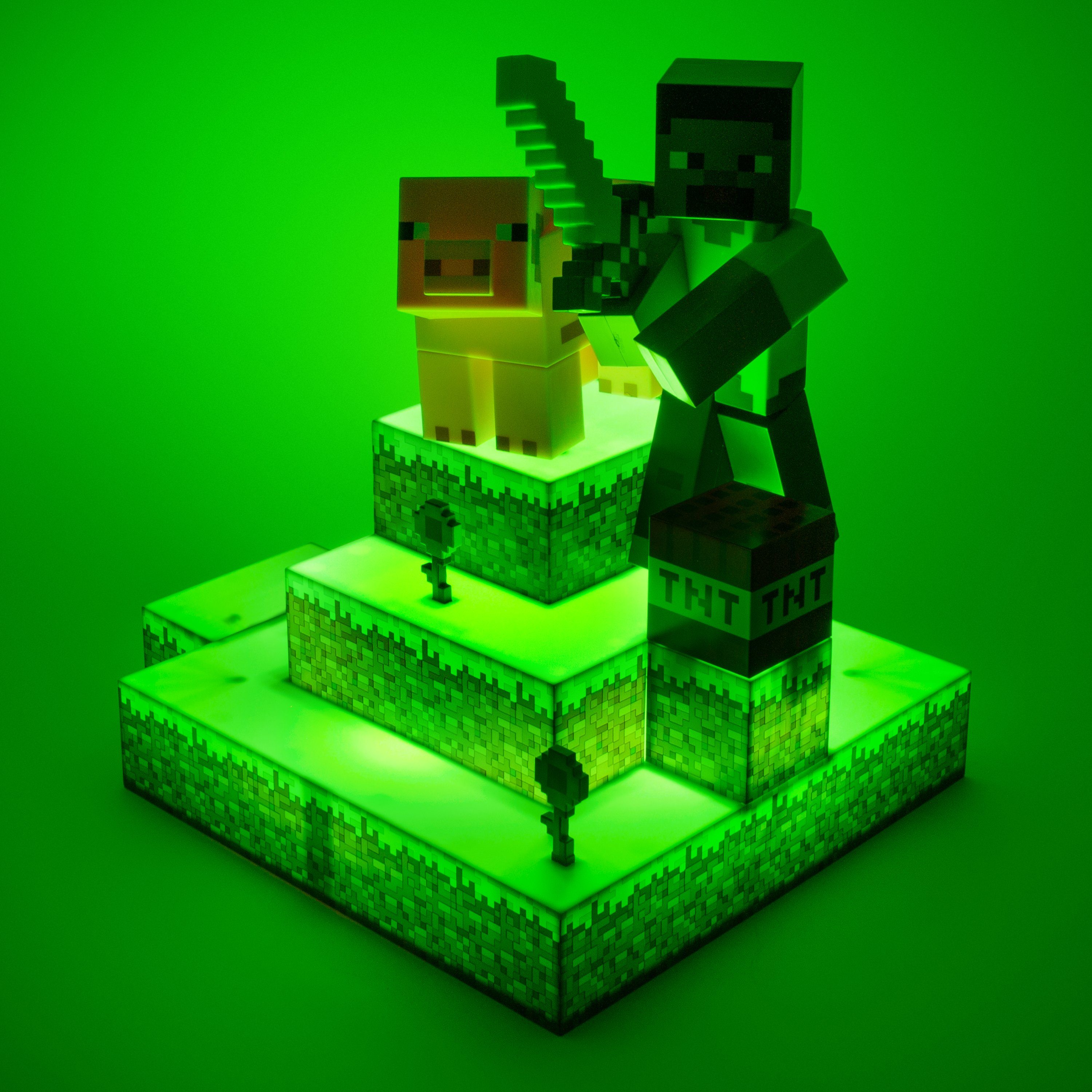 Paladone LED Dekolicht Diorama Steve Minecraft Leuchte