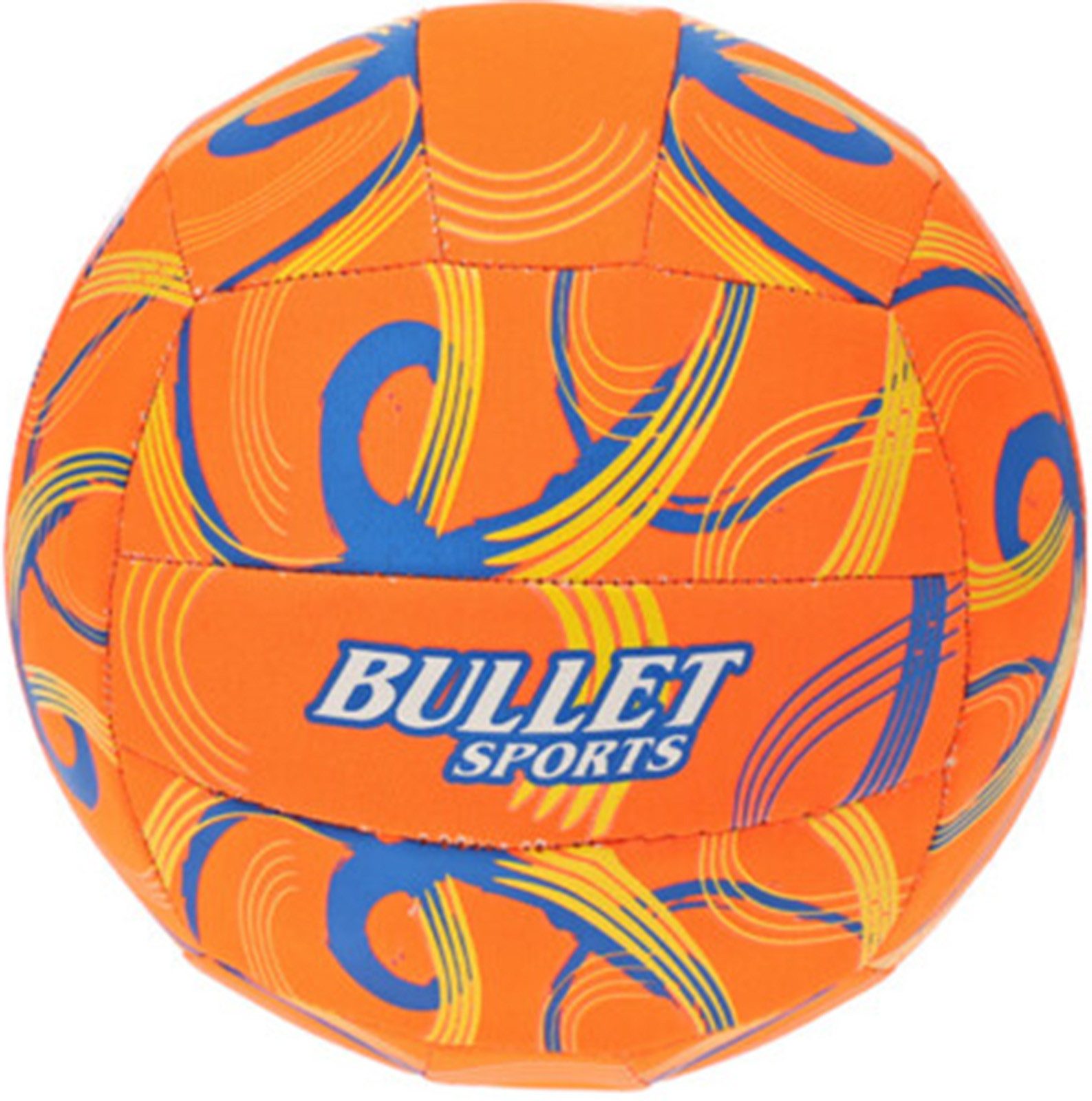 Koopman Volleyball Beachvolleyball Spielball Neopren Strand (1-St), Orange, Размер 5, Ø22cm, 230g, Robust