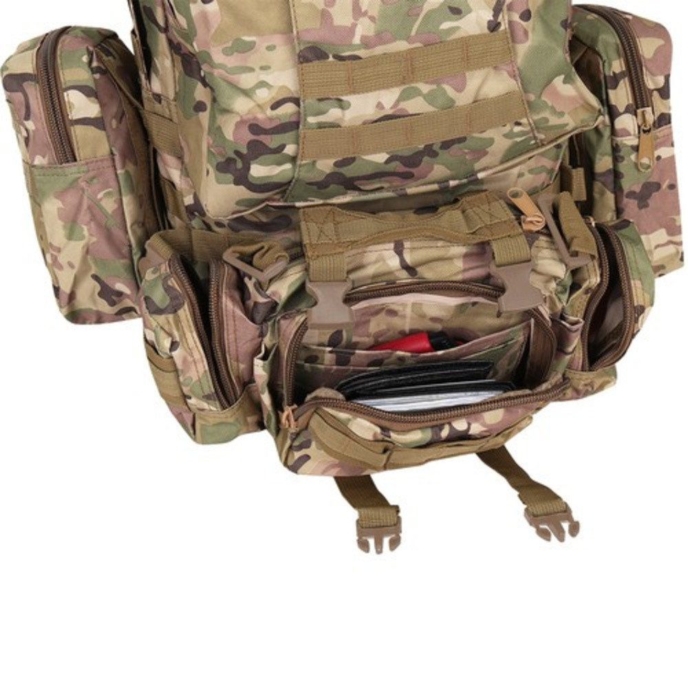 Trizand Reiserucksack Militärrucksack Touristenrucksack (Set, 1-tlg., abnehmbare Taschen), Ausrüstung flexibel befestigen – perfekt für Outdoor-Profis – Bild 5 von 5