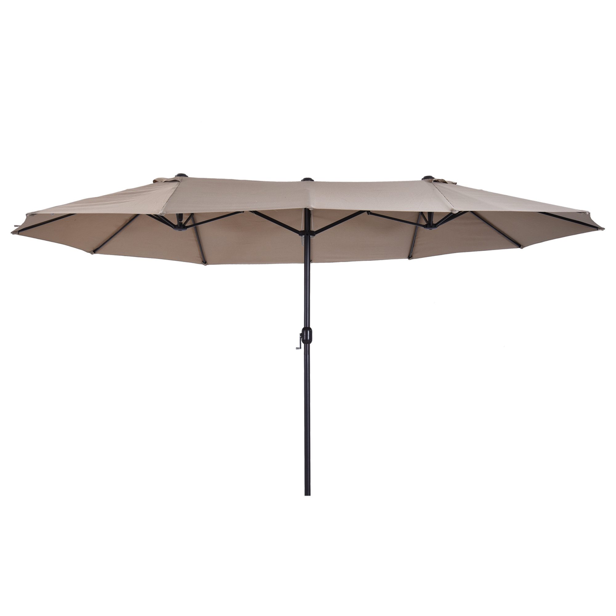 Outsunny Sonnenschirm Terrassenschirm mit Handkurbel, LxB: günstig online kaufen