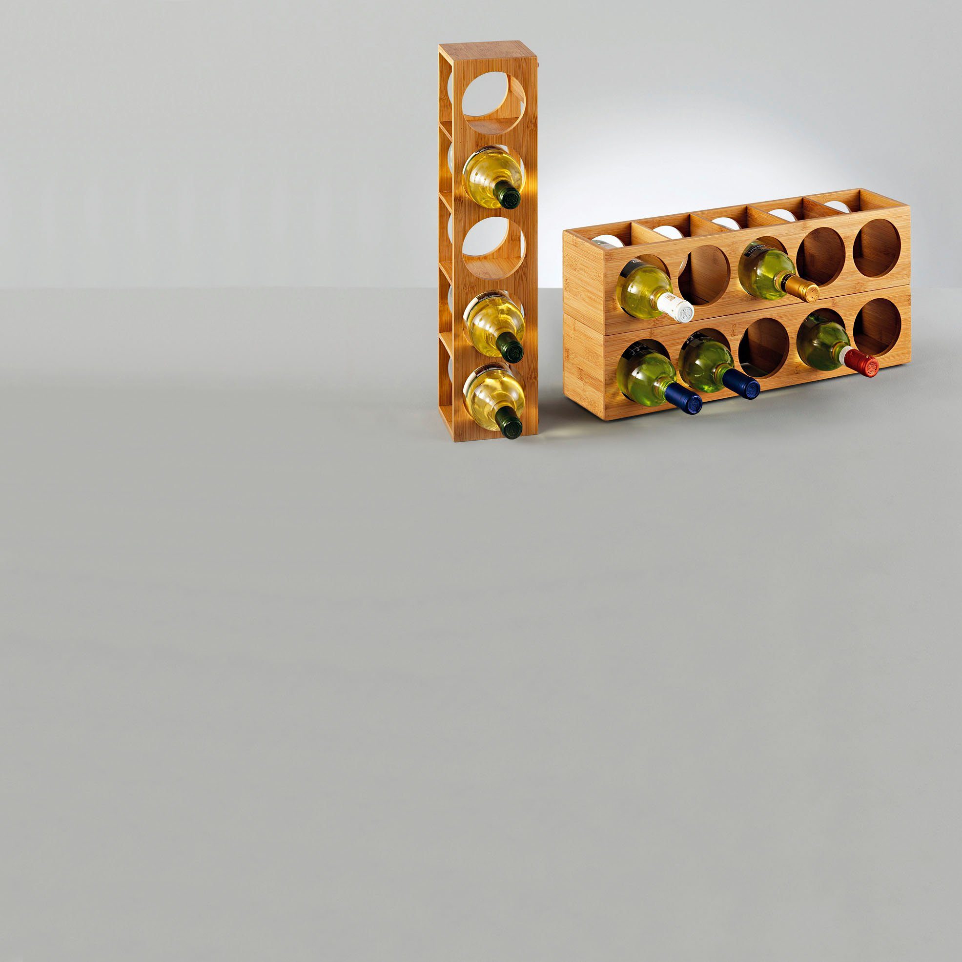 Zeller Present Weinregal Bamboo, für bis zu 5 Weinflaschen geeignet günstig online kaufen