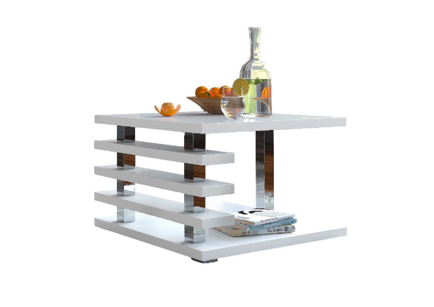 designimpex Couchtisch DC-2 Weiß Hochglanz Highgloss günstig online kaufen