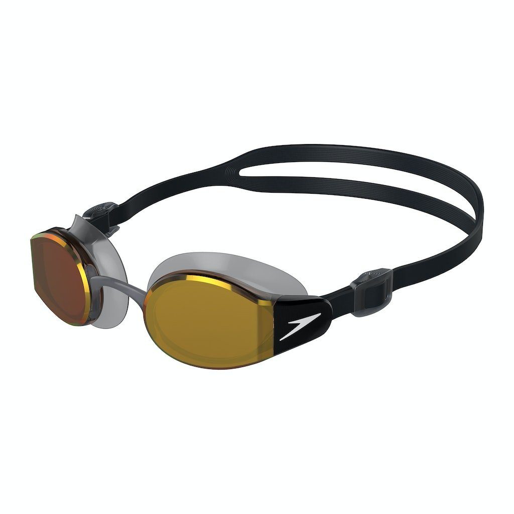 Speedo Schwimmbrille Speedo Mariner Pro Mirror, (1-St), Mit verspiegelten Gläsern für blendfreie Sicht und Sonnenschutz