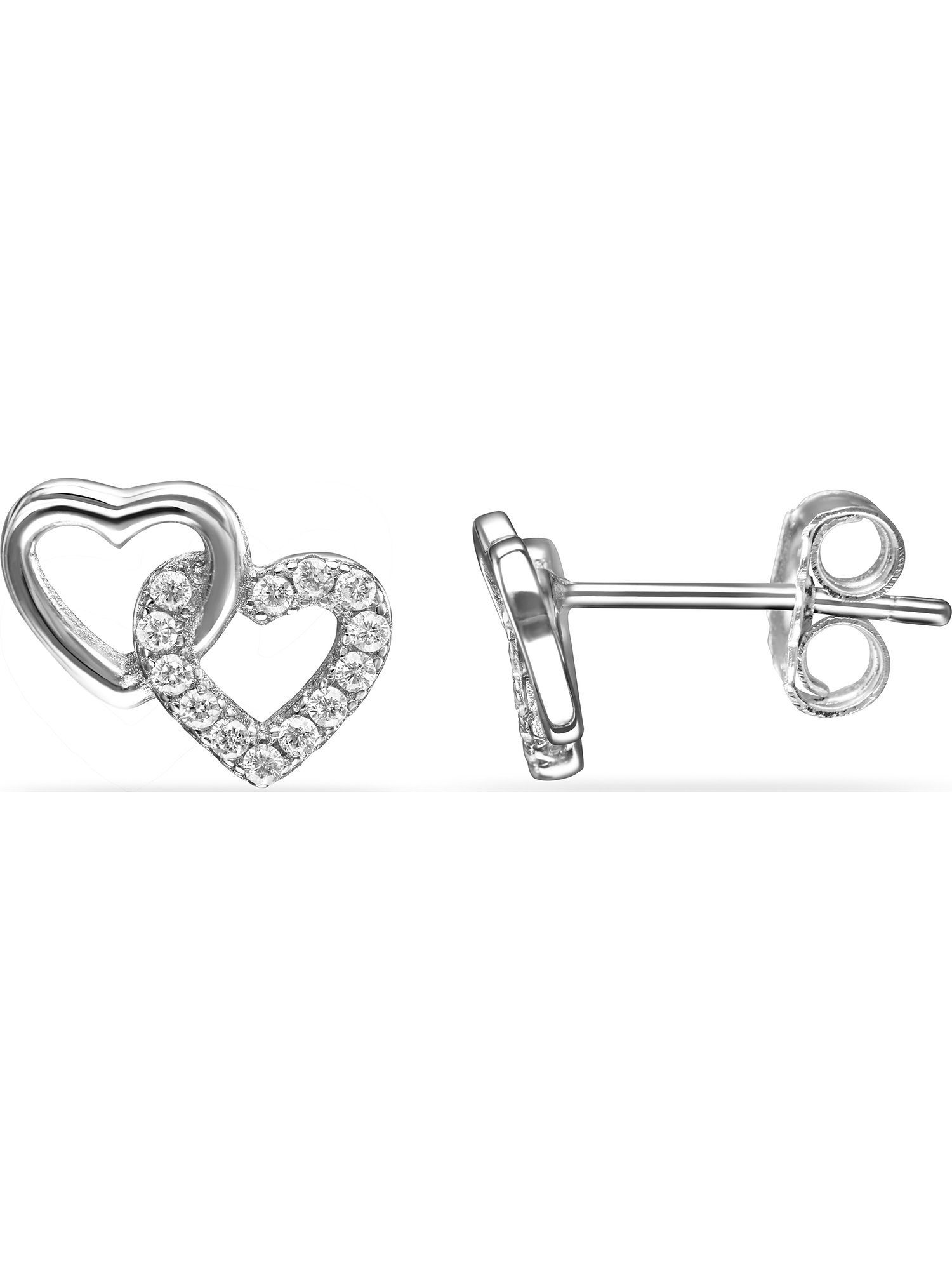 FAVS Paar Ohrstecker FAVS Damen-Ohrstecker 925er Silber 28 Zirkonia
