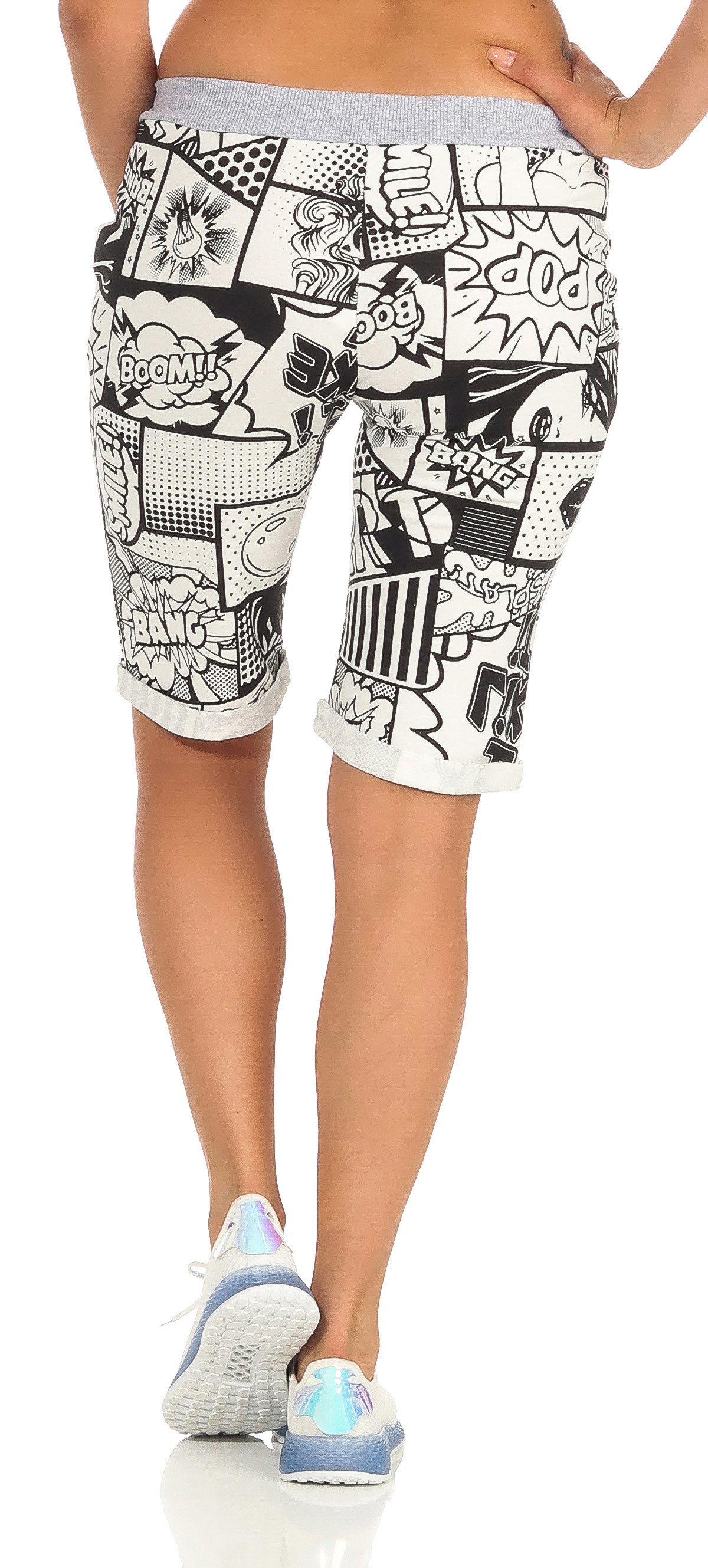 CLEO STYLE Sweatbermudas Bermuda Damen 30 Modell 8 42-46 – Bild 5 von 5