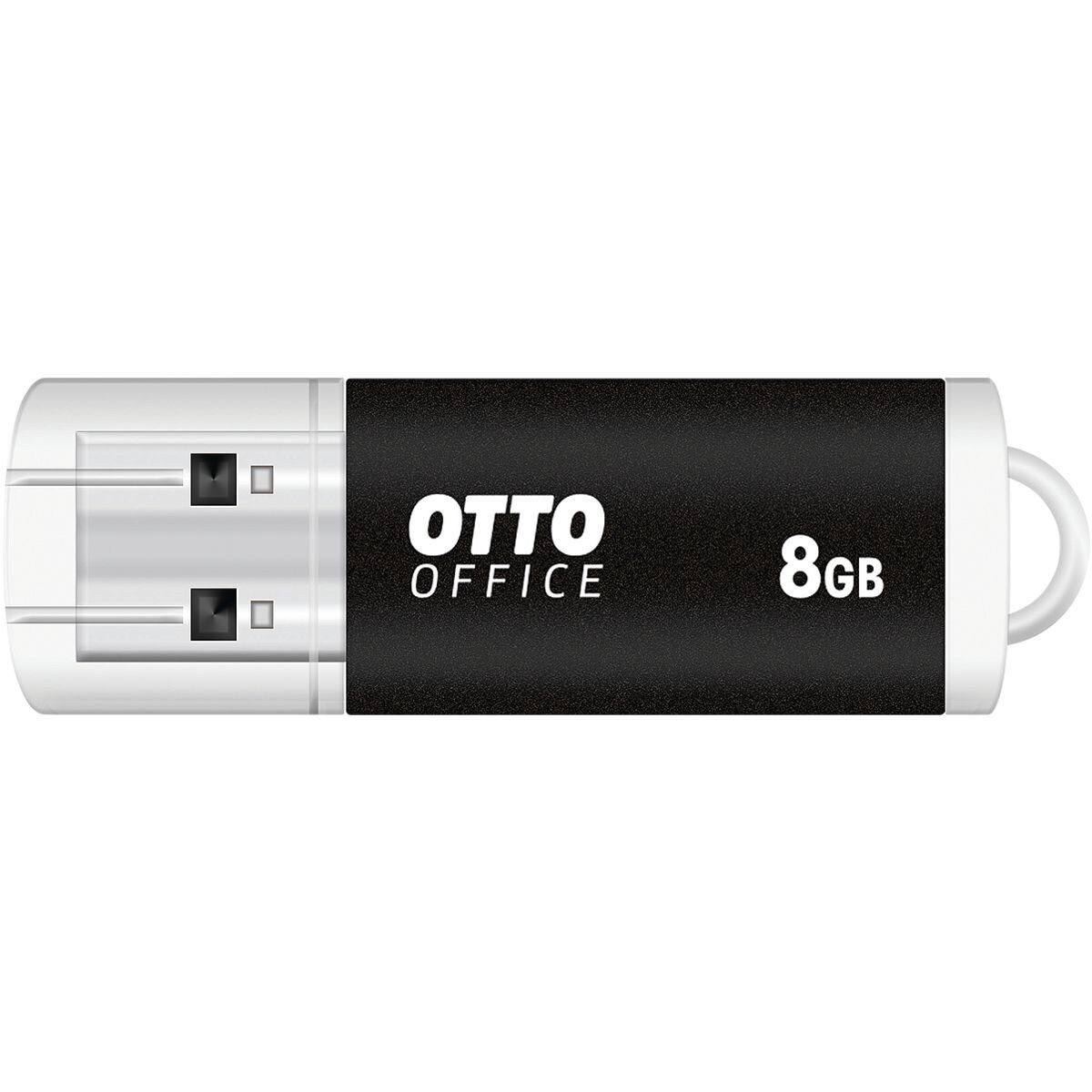 Otto Office Premium USB-Stick (Lesegeschwindigkeit 13 MB/s, mit Verschlusskappe und Schlüsselanhänger-Öse)