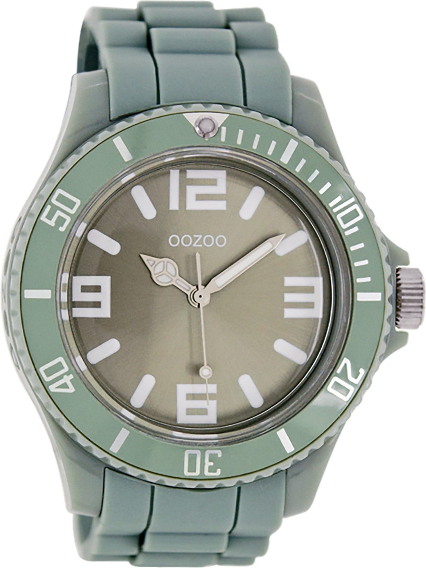 OOZOO Quarzuhr Oozoo Unisex Armbanduhr Vintage Series, (Analoguhr), Damen, Herrenuhr rund, groß (ca. 48mm) Silikonarmband, Fashion-Style