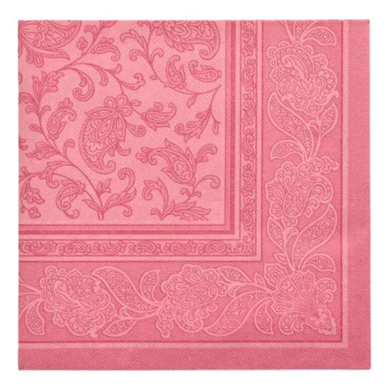 PAPSTAR GmbH Papierserviette Servietten RC 'Ornaments' 40x40cm/20Stk., Rosa