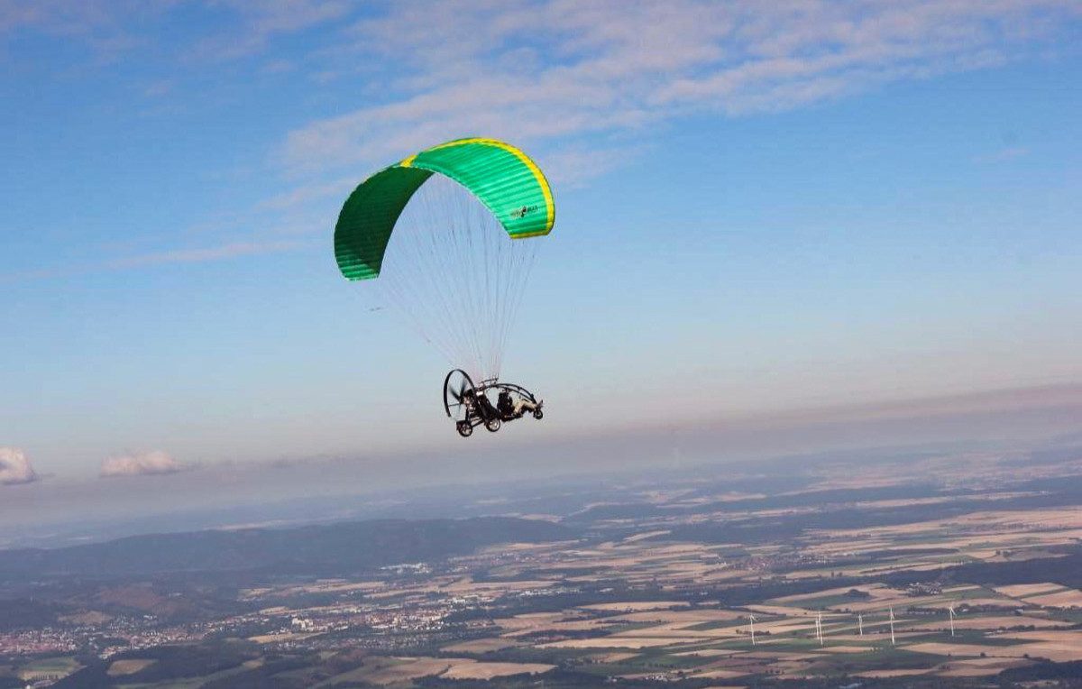 Jochen Schweizer Erlebnisgutschein Motorgleitschirm fliegen Hodenhagen