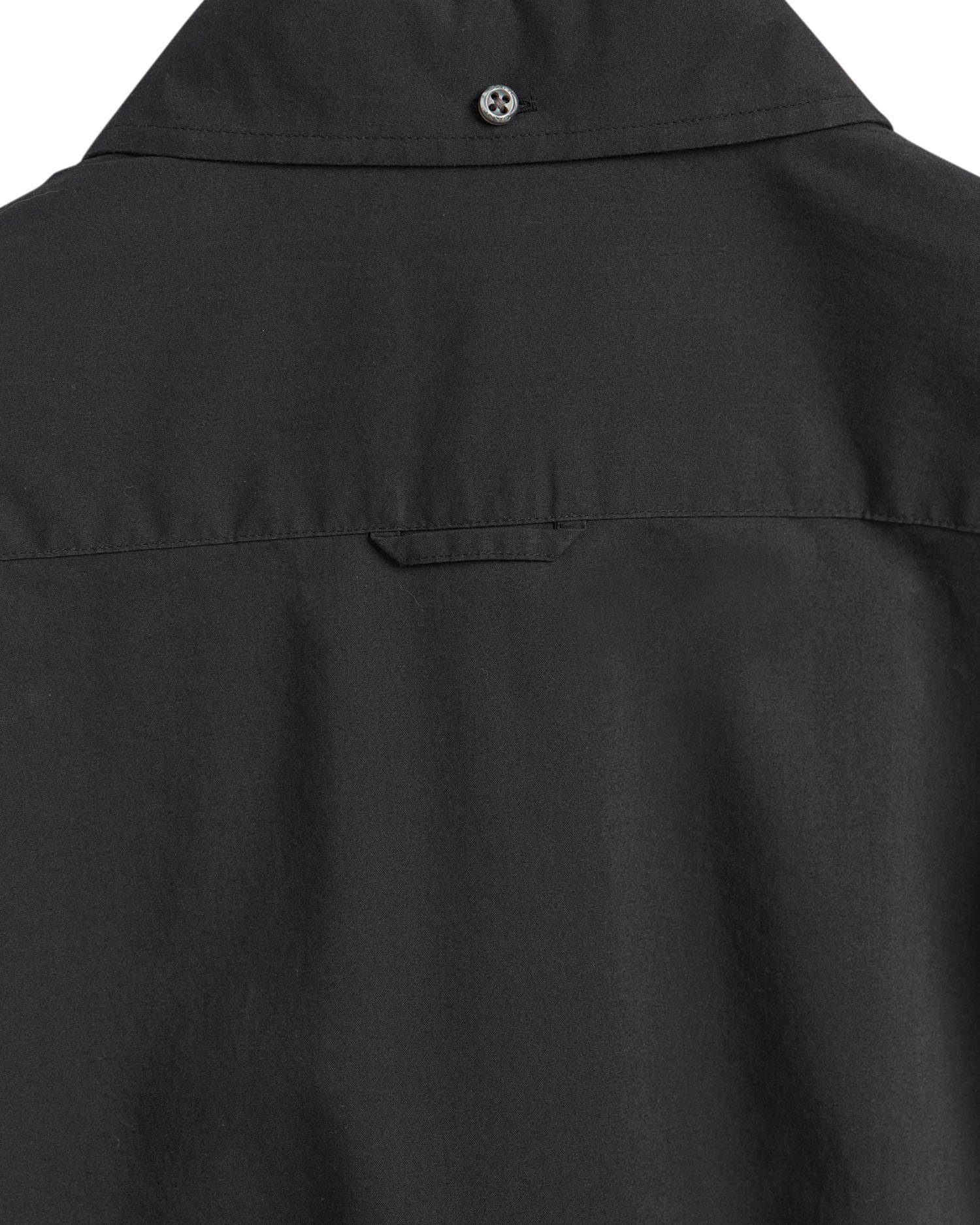 Gant Businesshemd klassisches Design einer black und BD Brusttasche BROADCLOTH mit Kent-Kragen SLIM