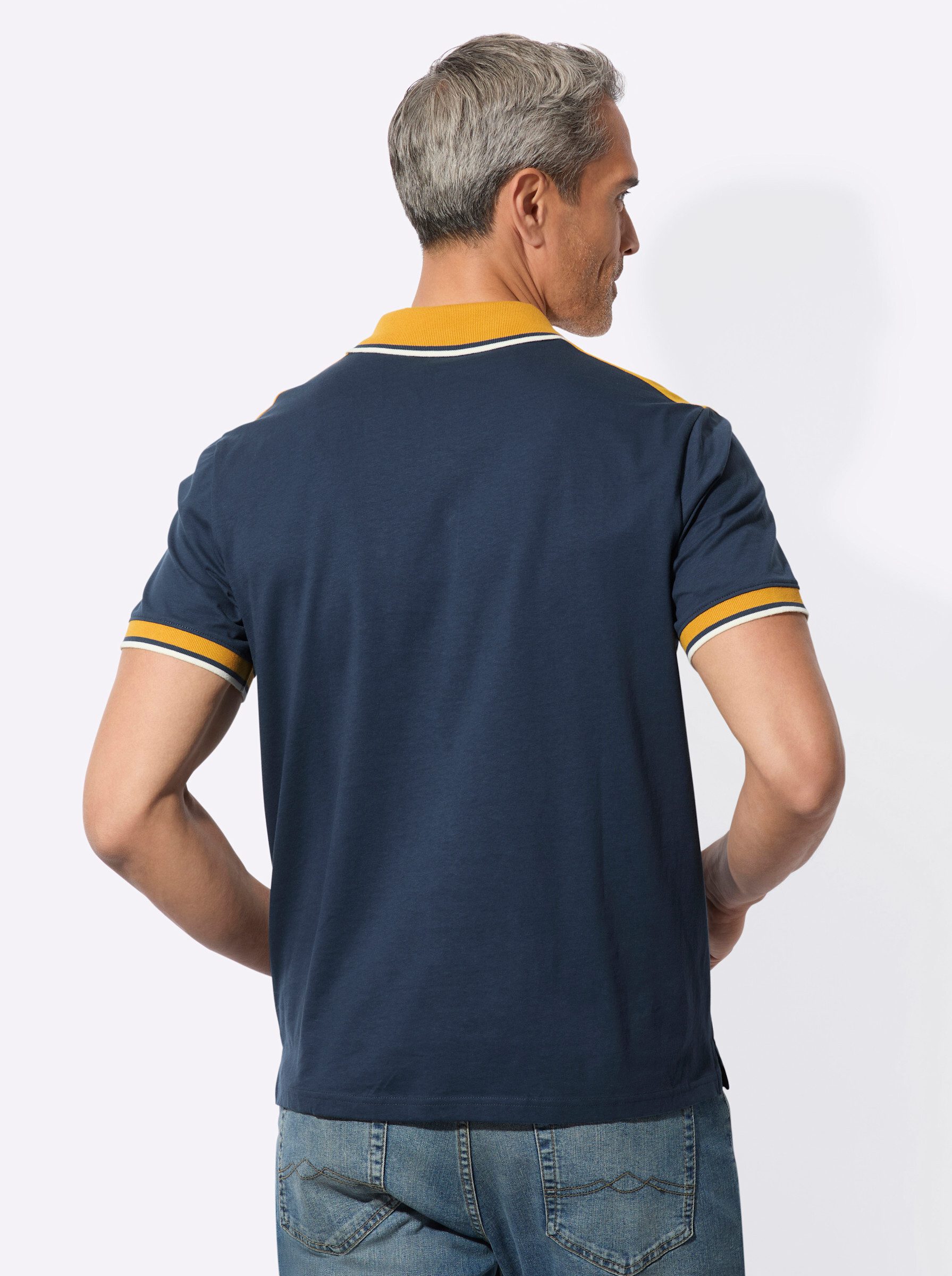 Sieh an! T-Shirt Kurzarm-Poloshirt Kurzarm