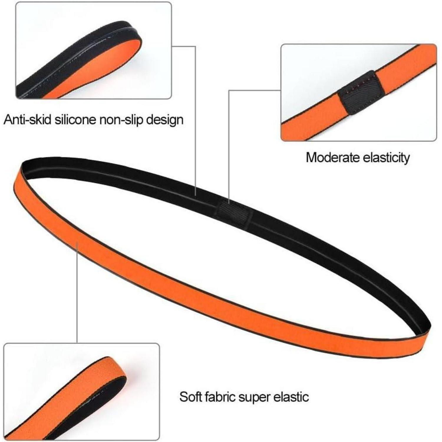 LuxusKollektion Stirnband Sport Stirnbänder Unisex 5er Set Elastisch Atmungsaktiv Rutschfest