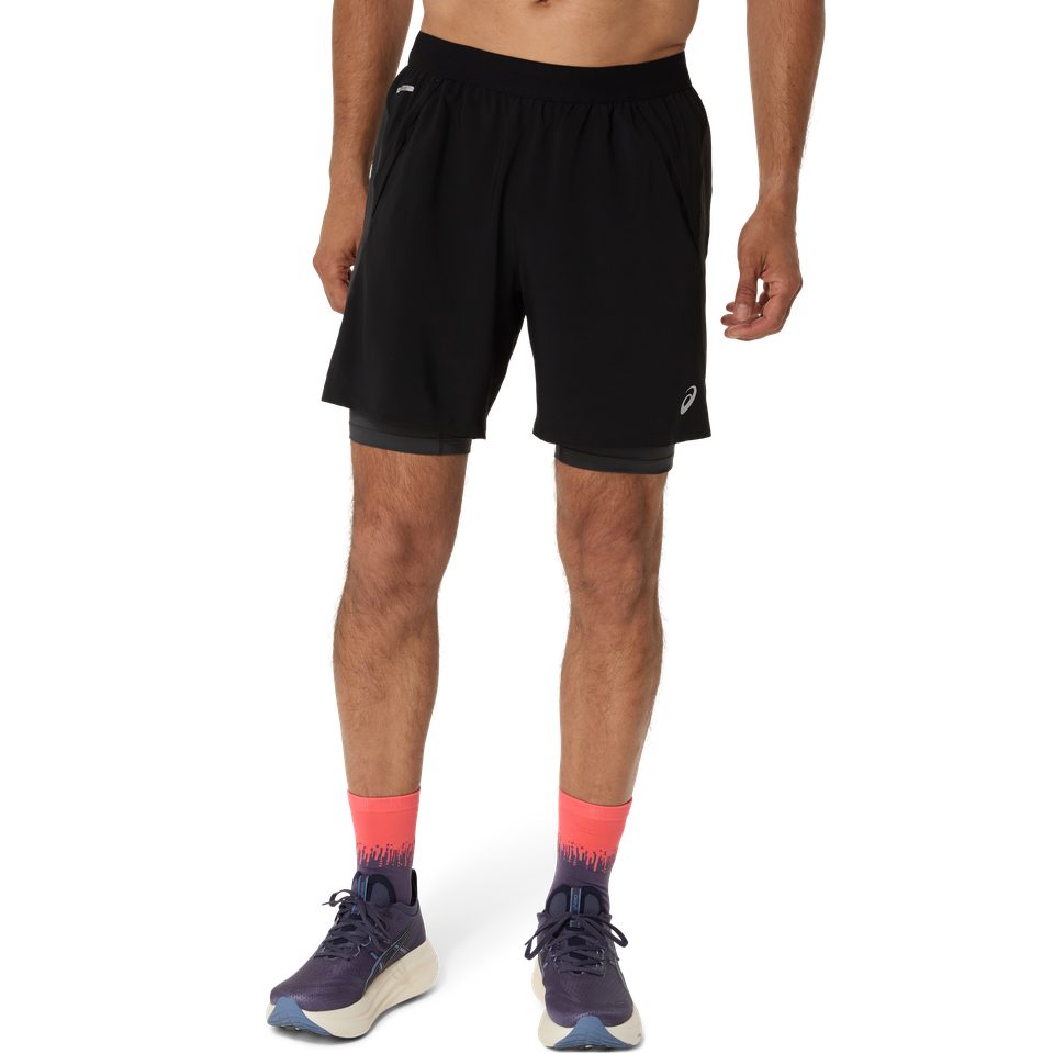 Asics Laufshorts ROAD 2-N-1 7IN SHORT 2-in-1 Design, mit Eingrifftaschen, sportlicher Stil