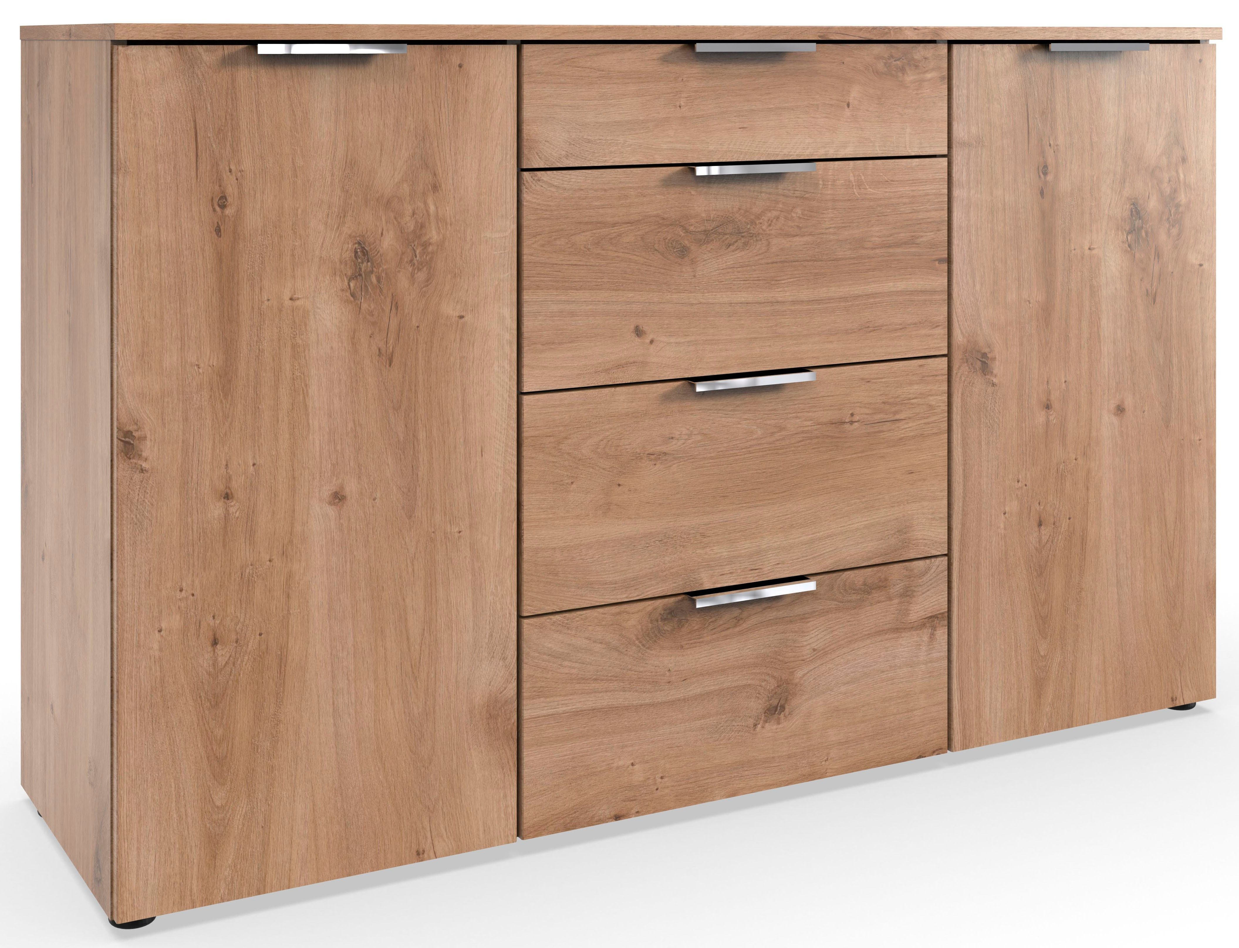 Wimex Kombikommode Level by fresh to go, 2-türig, mit 4 Schubladen und soft-close Funktion, 135cm breit