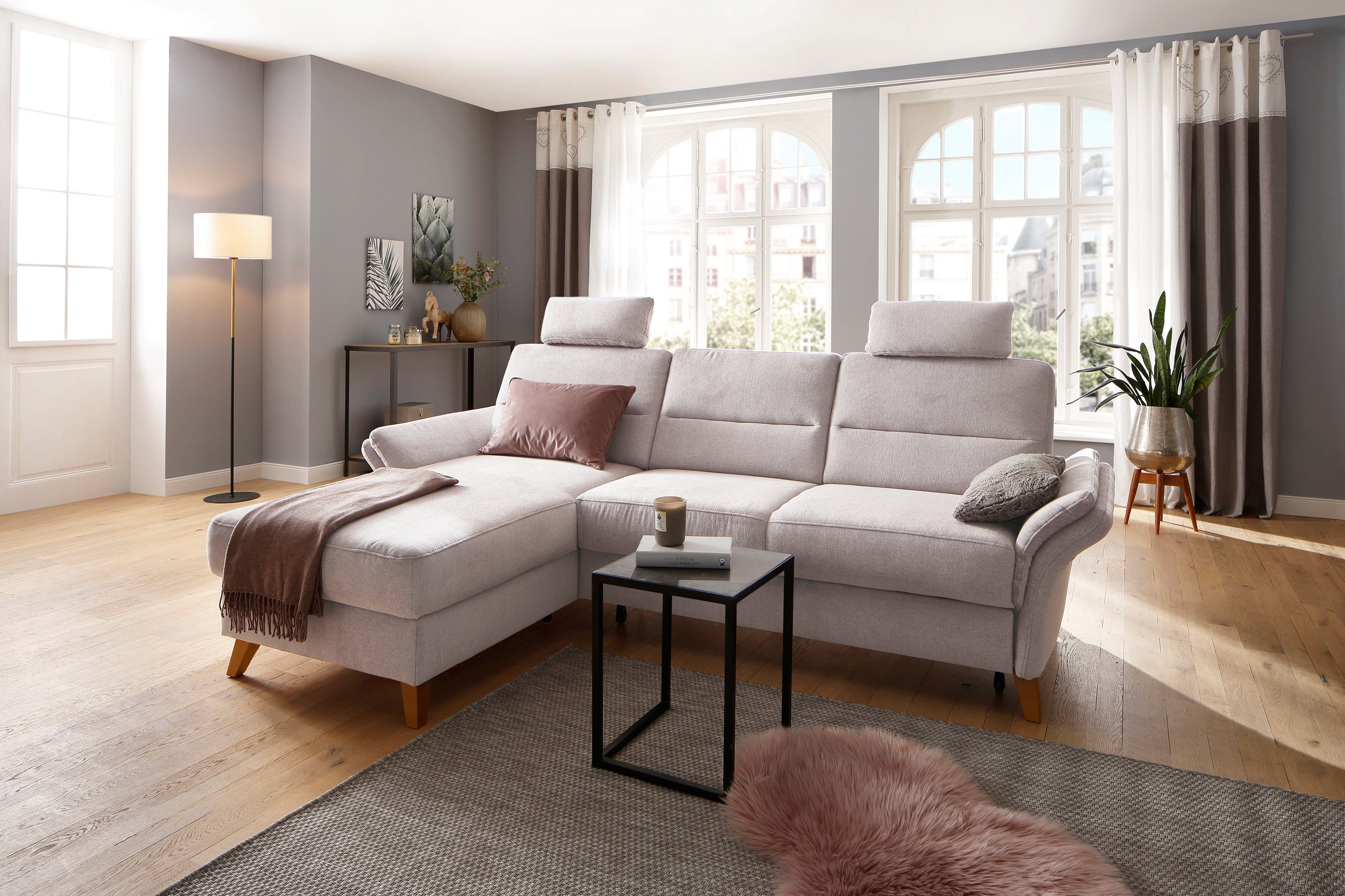 Home affaire Ecksofa Westerland L-Form, Federkern-Polsterung, günstig online kaufen