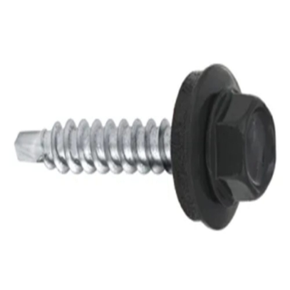 Fritz Krug Schrauben-Set 250 Stück Trapezblechschrauben Bohrschrauben 4,8 x 35mm Ral 7016