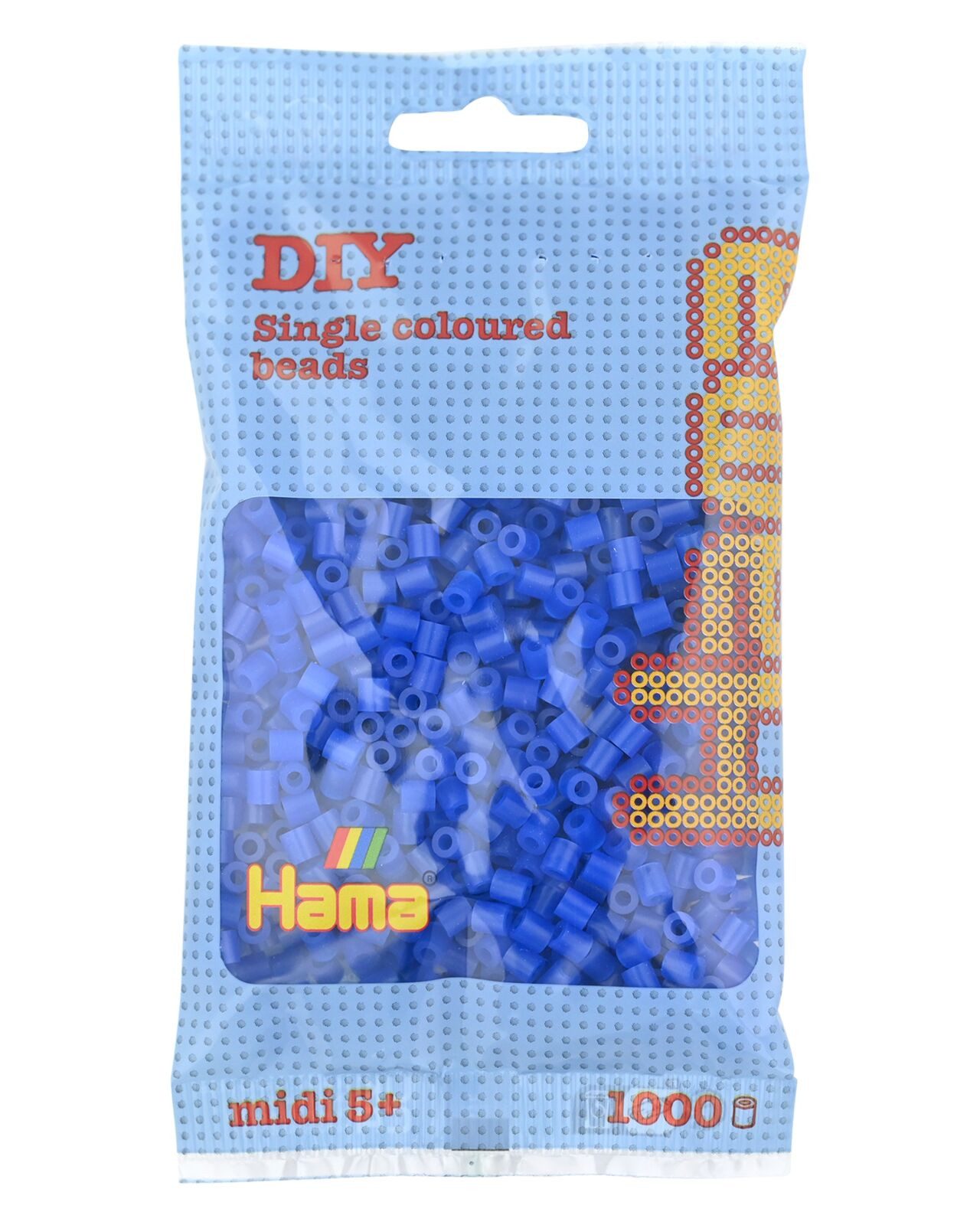 Hama Bügelperlen Hama Beutel mit 1000 Midi-Bügelperlen neon