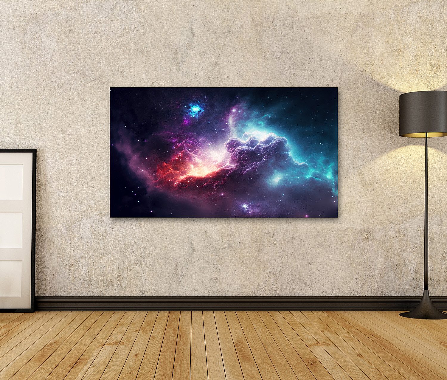 islandburner Leinwandbild Nebel Galaxien Weltraum Endloses günstig online kaufen