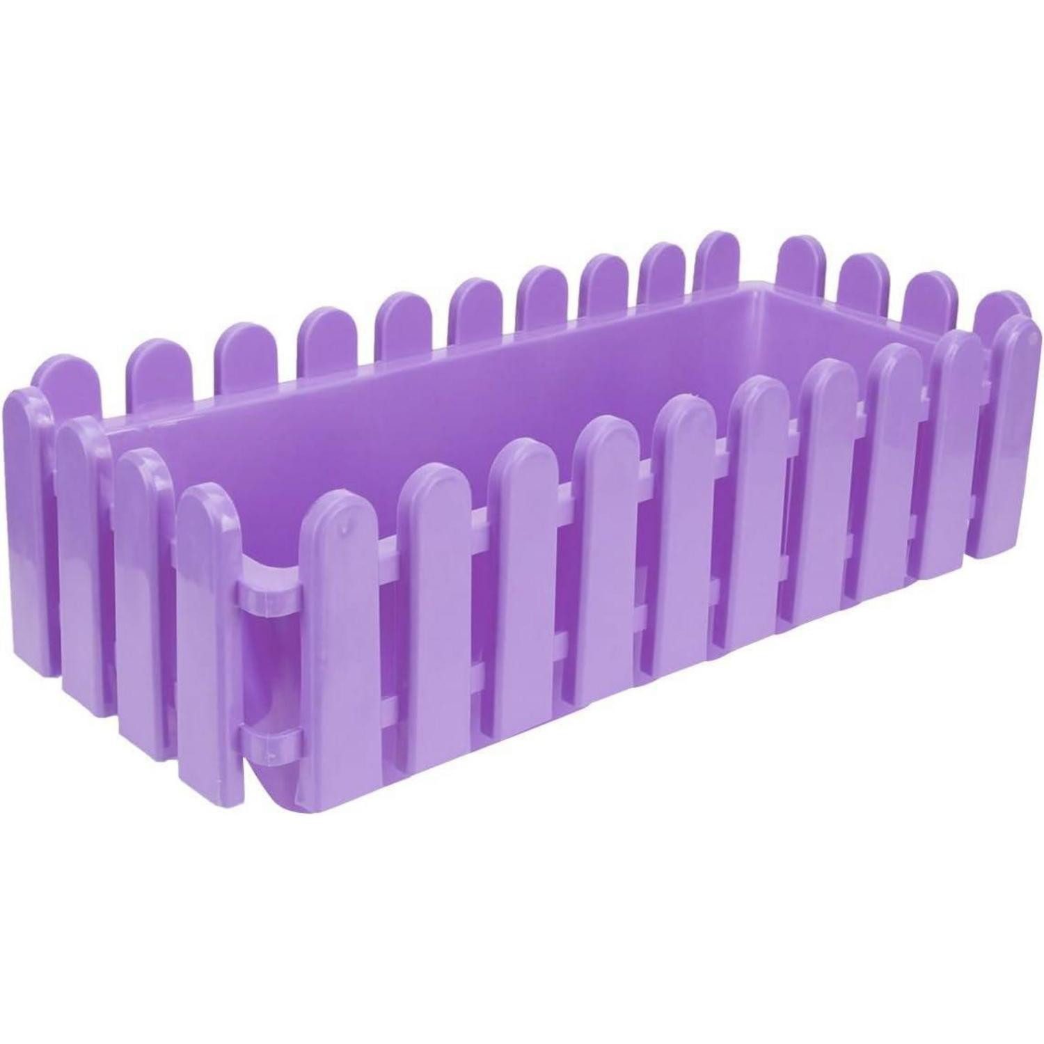 Healeved Blumenkasten Healeved Rechteckiger Zaunpflanzer Sukkulenten Pflanztöpfe Violett