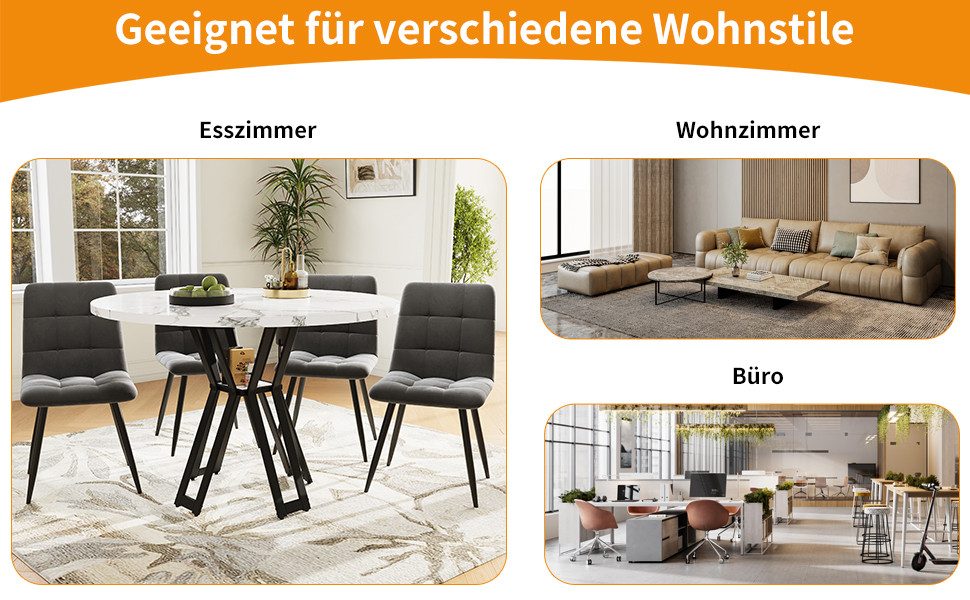 Tongtong Esstisch leichter und luxuriöser runder günstig online kaufen