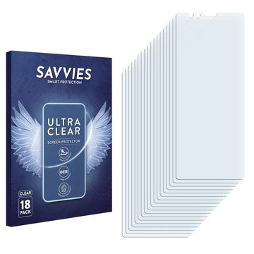 Savvies Schutzfolie für Sony Xperia 1, Displayschutzfolie, 18 Stück, Folie klar