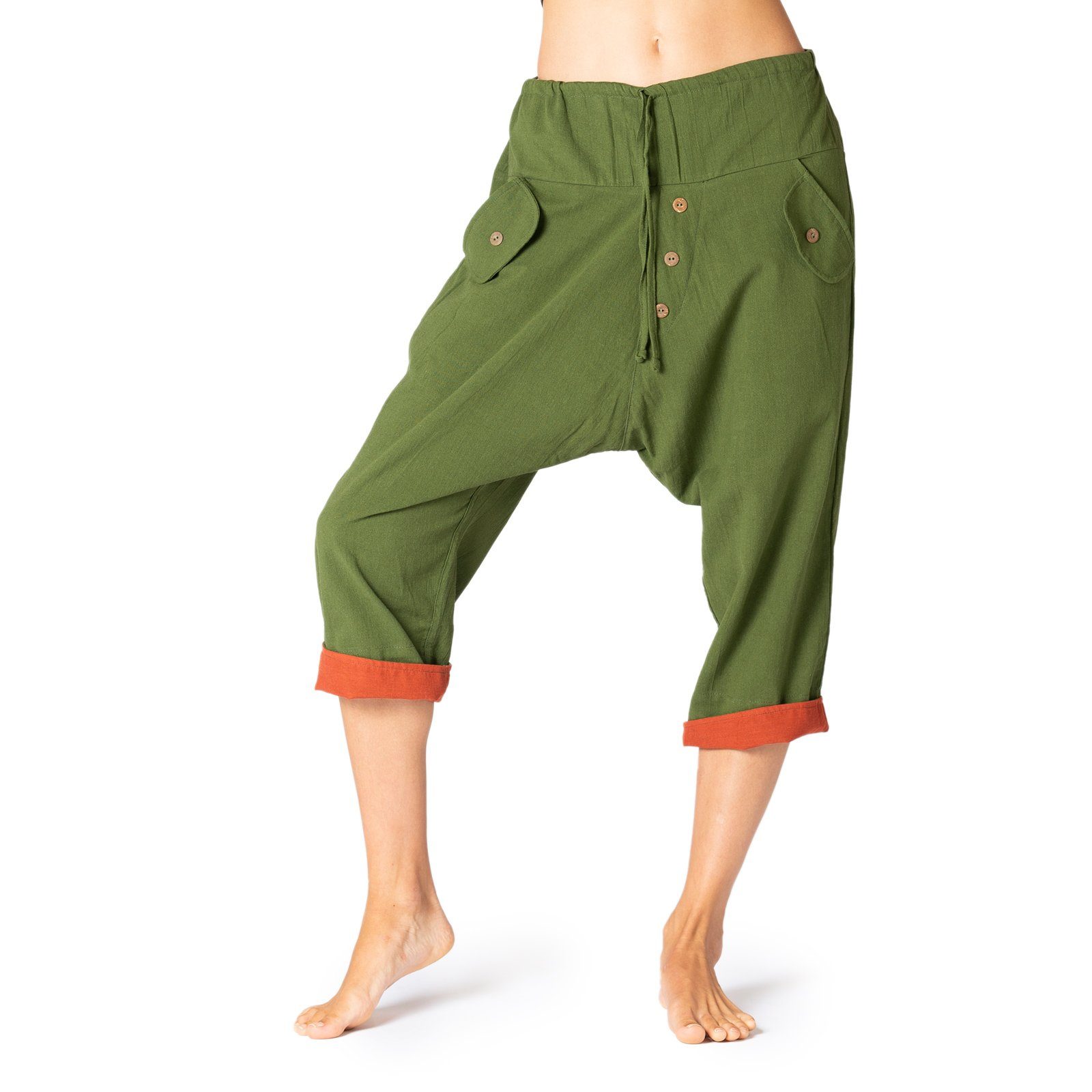 PANASIAM Strandshorts Yogi Shorts olivengrün