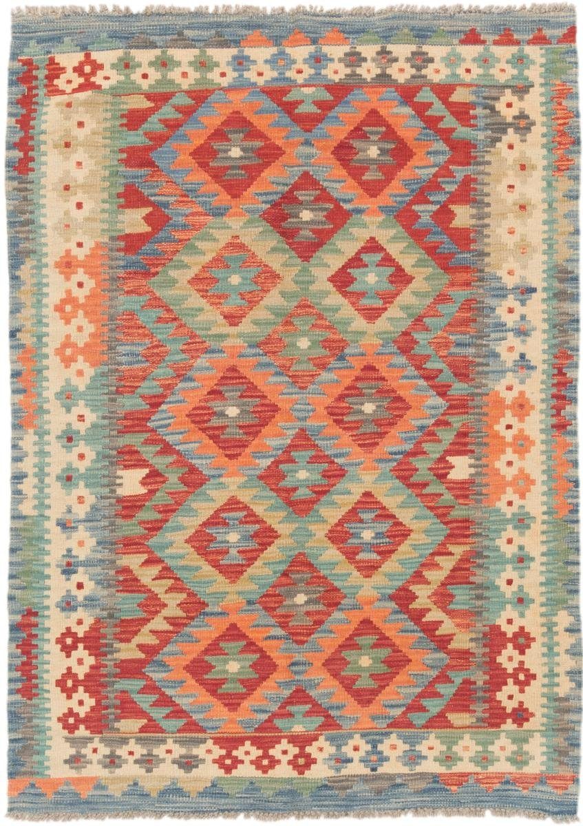 Orientteppich Kelim Afghan 109x152 Handgewebter Orientteppich, Nain Trading, rechteckig, Höhe: 3 mm